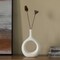 Uniquewise Contemporary White Ceramic Unique Shaped Flower Table Vase Centerpiece, 9 Inch QI004363.S.WT - alternate 3